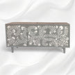 Bone Flower Media Console Grey 5