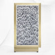 Brass Bone Inlay Arrow Cabinet Black 3