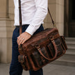 Brown Full Grain Leather Briefcase
