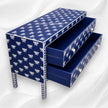 Buy Bone Inlay 2 Drawer Sideboard Indigo Blue