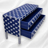 Buy Bone Inlay 2 Drawer Sideboard Indigo Blue