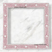 Buy Bone Inlay Floral Mirror Square