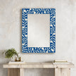 Buy Bone Inlay Wall Mirror Blue