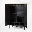 Celesta Mother of Pearl Inlay Bar Cabinet Black 5