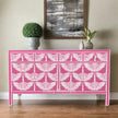 Swan Bone Inlay Sideboard Pink