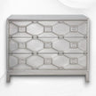 Chatham Hollywood Regency Silver Metal 3 Drawer Dresser 4