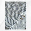 Chevron Bone Inlay Media Console Grey 5