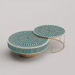 Sunshine Inlay Nesting Table Set Round