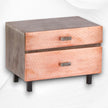 Copper Two Drawer Bedside 2