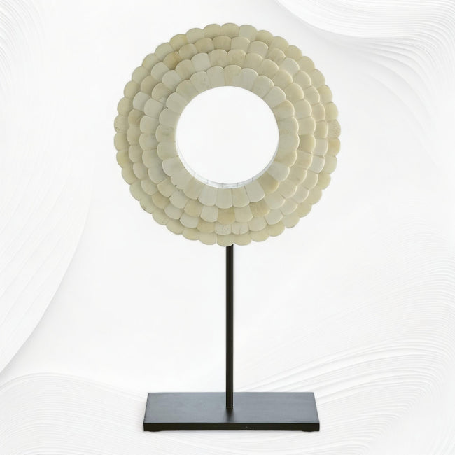 Bague montée à 4 couches avec incrustation d'os Cora petite