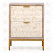 Cora Bone Inlay 2 Drawer Bedside 4