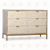 Cora Bone Inlay 6 Drawer Dresser 4