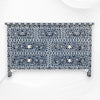 Dark Blue Mother of Pearl Inlay Chest Of 7 Drawers 6