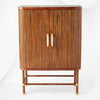 Deluxe Tamboured Bar Cabinet Brown 2