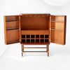 Deluxe Tamboured Bar Cabinet Brown 4