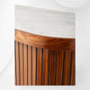 Deluxe Tamboured Media Cabinet Brown 4