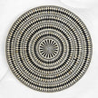 Diamond Bone Inlay Round Dining Table Black 1