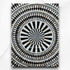 Diamond MOP Inlay Round Dining Table Top Black 2