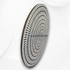 Diamond MOP Inlay Round Dining Table Top Black 4