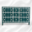 Dot Bone Inlay 9 Drawer Chest Dark Green 5