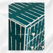 Dot Bone Inlay 9 Drawer Chest Dark Green 3