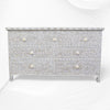 Dove Grey Mother Of Pearl Inlay Chest Of 7 Drawers Large 6
