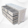 Dove Grey Mother Of Pearl Inlay Chest Of 7 Drawers Large 3