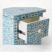 Ella Colored Bone Inlay Floral Bedside Turquoise 5