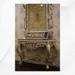 Elsa Console with Amethyst Gemstone Top 3
