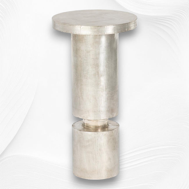 Embossed Metal Side Table Stand 1
