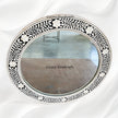 Embossed Bone Inlay Floral Mirror Round 3