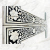 Embossed Bone Inlay Floral Mirror Square 4
