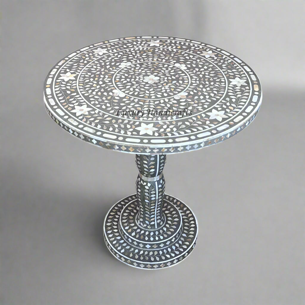 Buy Mother of Pearl Inlay Dining Table Set Online @ Best Price – Luxury ...
