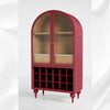 Fern Single Drawer Bar Cabinet Red 3