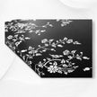 Tavolo da pranzo Flora con intarsio in osso nero