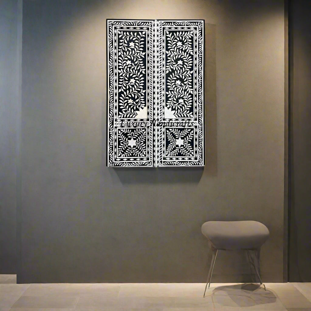 Floral Bone Embossed Window Frame – Luxury Handicraft