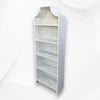 Floral Mother of Pearl Inlay Book Shelf White 4