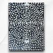 Floral Bone Inlay 2 Drawer Desk Black 3