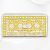 Flower Bone Inlaid 1 Drawer 2 Door Bedside Table Yellow 1