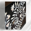 Flower MOP Inlay 2 Door Cabinet Black 1