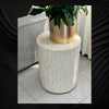 Fluted Bone Inlay Round Side Table 1