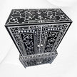 French Bone Inlay Bar Cabinet Black 5