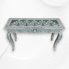 French Bone Inlay Console Green 3