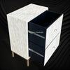 Full Bone Inlay 2 Drawer Bedside 4