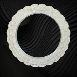 Full Bone Inlay Flower Mirror