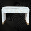 Full Bone Inlay Waterfall 2 Drawers Console 1