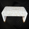 Full Bone Inlay Waterfall 2 Drawers Console 2