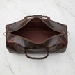 Full Grain Leather Duffel Bag Men's Leather Duffle Bag with Shoe Compartment