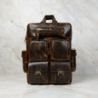 Genuine Premium Leather Multi Functional Hiking Backpack