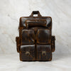 Genuine Premium Leather Multi Functional Hiking Backpack